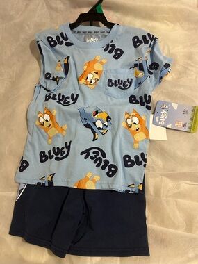 Bluey Kids' Light Blue Character Tee by Bluey